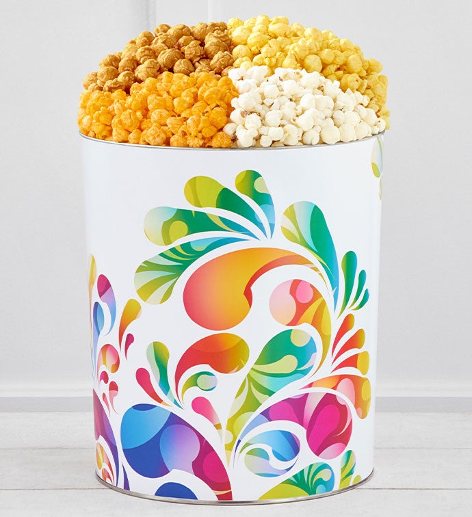 Rainbow Fusion Popcorn Tins
